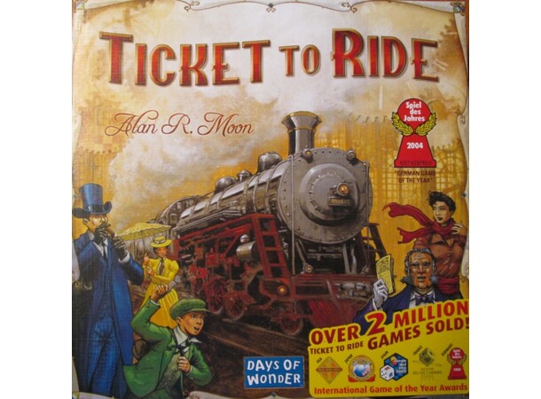 Ticket to Ride Brädspel Det ursprungliga Ticket to Ride-spelet 